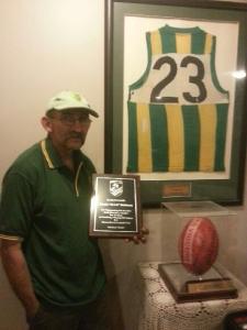 Dennis with his life membership.